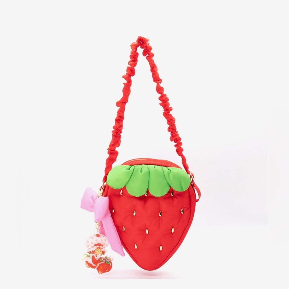 Whatever! Makes You Happy x Strawberry Shortcake Quilted Crossbody Bag NWT